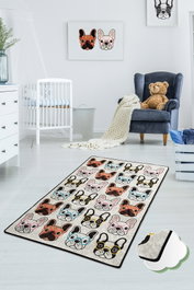 Conceptum Alfombra Dogs Multicolor 140 x 190 cm